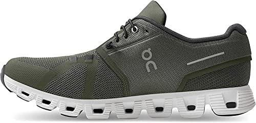 On Cloud 5 59.98912 Col.Verde Oliva-Bianca Verde Oliva Bianca/42 1/2