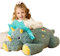EARTHSOUND Groß Dinosaurier Triceratops Kuscheltier Riesen Stofftier, 78cm XL XXL Riesige Plüschtier Gross Plüsch Spielzeug,Geschenk für Kinder