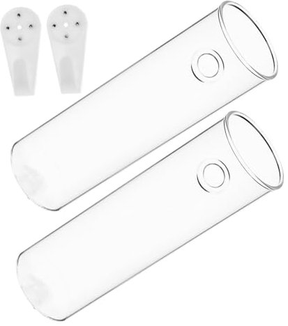 Supvox 2st Wandvase Schüssel Sukkulenten-übertopf Pflanzenvermehrungsrohr Vase Zum Aufhängen An Der Wand Pflanzgefäße Zur Wandvermehrung Wandblumenvase Pflanzenhalter Für Die Wand Glas