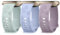 Vancle Armband für Fitbit Versa 4 Armband Damen,Floral Gravierte Silikon Ersatzarmbänder für Fitbit Versa 3 Armband/Fitbit Sense 2 Armband/Fitbit Sense Armband(Hellgrün/Hellblau/Hellviolett)