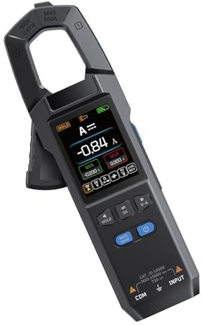 YUGSHNKFC Multímetro con Retención Datos Ajuste Brillo Herramientas Electricista Pinza Amperimétrica 10000 Recuentos Medidor Voltaje Corriente