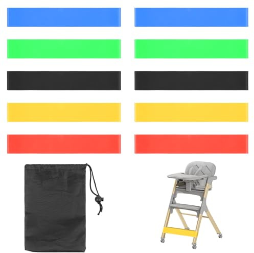 10 PcsBande Elastique Chaise TDAH, Bande de Chaise Extensible pour Enfants, Bande Elastique de Chaises TDAH, colorées, pour bureau, TDAHs, yoga