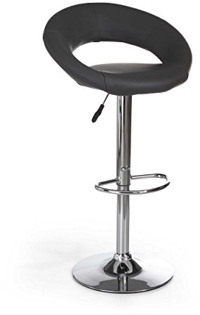 AC Design Furniture 25441 Barhocker 2-er Set Thilde, Kunstleder schwarz, B: 56 x T:50 x H: 100 cm