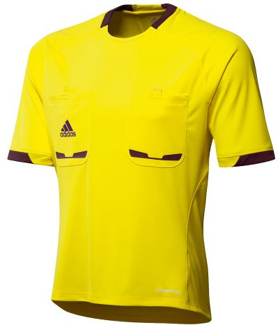 Adidas X19640 Schiedsrichter-Shirt, kurzärmelig xl green - Vert - Jaune/violet (F10)