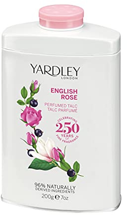 Yardley of London English Rose 7.0 oz Perfumed Talc Powder