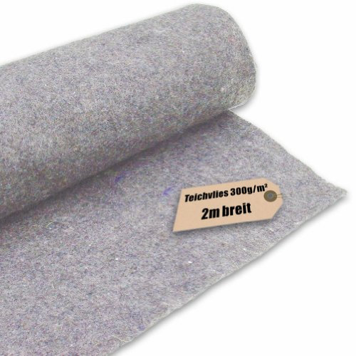 Teichvlies 300g /qm - 100qm in 2m Breite