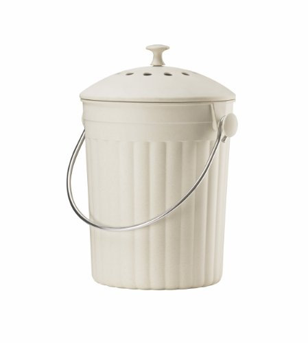 Eddingtons Eco Compost Pail Caddy Plus Filters - Cream
