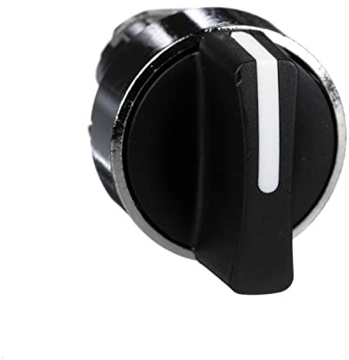 Schneider Electric Harmony XB4 Wahlschalter, Frontelement, Metall, 22mm, 3 Stellungen, rastend, schwarz, Artikelnummer ZB4BD3, 1 Stück