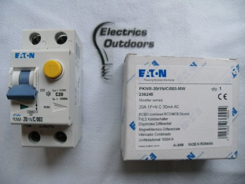 Eaton Eaton Moeller RCD/FI, 2-polig, 20A, 30mA Typ C PKNM