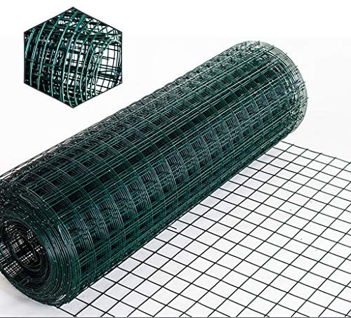 BBGS Drahtzaun Gartenzaun Grün Maschendraht-Zaun, 30m PVC Verzinktem Draht-Zaun-Rolle für Garten Geflügelnetz Maschendraht Hardware-Tuch (Size : 3.0 mm Diameter)