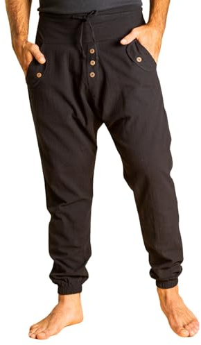 PANASIAM Yogipants 01, Cotton, Black, S