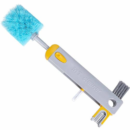 Bottle Brush 4-in-1 Bottle Cleaner Long Handle Water Bottle Brush Bottle Brushes Bottle Cleaning Brush for Beer Bottles Wine Decanter Narrow Cup Hydro Flask Tumbler