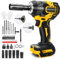Akku Schlagschrauber kompatibel mit Dewalt 20V 18V, 3 IN 1 650 Nm, 1/2 zoll, Bürstenloser Drehschlagschrauber Achlagschrauber Schraubenschlüssel mit Steckschlüsseladapter Stecknüsse Bohrer (ohne Akku)