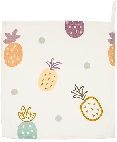 ibasenice Waschlappen Aus Baumwollgaze Wiederverwendbar Für Neugeborene Quadratisches Gesichtshandtuch Mit Cartoon- Tragbar Wasseraufnehmend