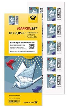Deutsche Post Markenset Brieftaube, Briefmarke zu 0,85 €, 10er-Set