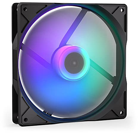 ENDORFY Stratus 140 PWM ARGB, Standard PC-Gehäuselüfter, 140 mm, optionaler automatischer Lüfterstopp, großer Drehzahlbereich mit PWM-Steuerung, hohe Leistung bei Strömungsbeschränkungen, EY4A012