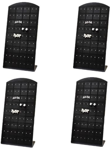 Generic - Expositor de pendientes para mujer, 72 agujeros para 36 pares, color negro