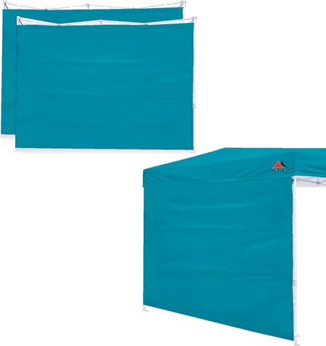 SCOCANOPY Parois latérales pour cadre d'auvent de 25,4 x 25,4 cm, lot de 3 parois solaires uniquement, turquoise