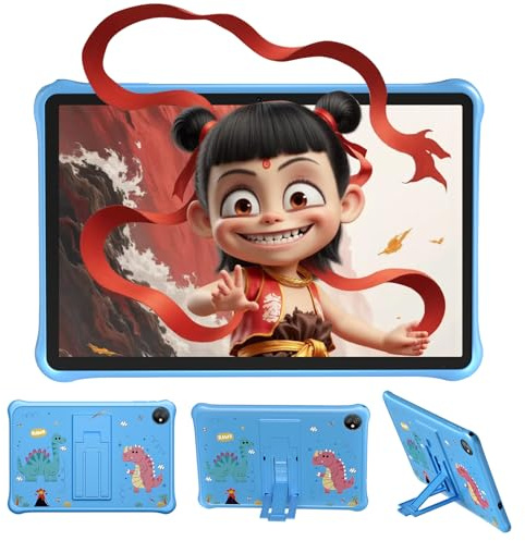 Blackview Tab30 Kids Tablet 10 pollici, 6 GB RAM+64 GB ROM, Android 13, 5100 mAh, 5 MP+2 MP, 1280 x 800 IPS WiFi6, Vassoio Educativo/Sicurezza Bambini/Modalità Widevine L1/Eye-Care, Blu