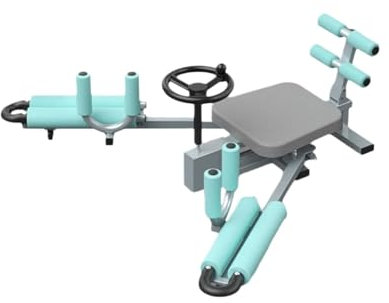 YDYAENIO benstretchningsmaskin bensträckare bensträckare stretchanordning fitness gymnastik horisontellt benpress för mamma yoga cheerleading, dans (blå)