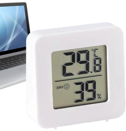 Igrometro digitale,Accurato misuratore di temperatura e umidità | Sensore di umidità interna Indicatore di comfort 'aria per serre, appartamenti, incubatrici, uffici