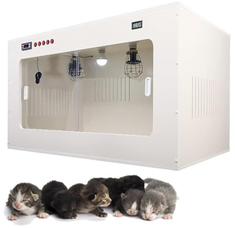 Miaomi - Incubatrice per cuccioli e gatti, grande incubatrice per animali domestici, 60 x 50 x 50 cm
