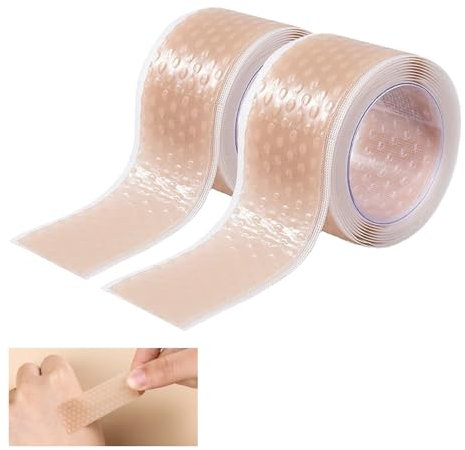 2 Stück Blasenpflaster,Blasen Füße Compeed Ferse Klebepolster Pflaster Tape,Anti-Blasen Druckpflaster,Druckstellen Fersen Fersenpflaster,Für Gegen Schutz Selbstklebender Silikonpflaster Socken