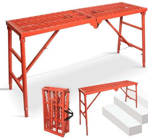 LEADALLWAY Foldable Scaffolding Platform 59(L) x15(W) x30(H)
