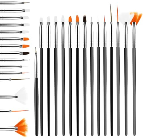 Juego de 15 pinceles para fondant, pinceles de pintura para pasteles, pegamento de azúcar, pinceles para hornear, herramientas de alimentos, pinceles para decoración de tartas, para decoración de