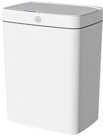 Xijobido Cubo de Basura Inteligente Sin Contacto - Cubo de Basura con Sensor de Movimiento,Papelera De 18L Anti-Olor Con Autocierre, Impermeable Para Dormitorio Salón Residencia Lavandería