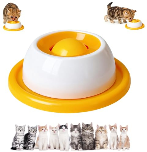 Tappetino da leccare per cani, giocattolo interattivo in silicone con ventosa, rallenta il cibo, allevia l'ansia e la noia, antiscivolo (arancione)