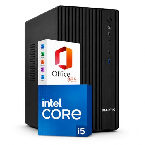 Computer Ufficio Professionale Pc Fisso Completo Nuovo con Intel Core i5 16 GB RAM - 240 GB SSD + 1000 GB HDD, Wifi Windows 11 Pro Computer Fisso Pronto all'uso - PC Desktop Computer All in One