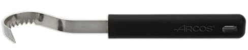 Arcos Gadgets Professionali, Arricia Burro, Acciaio Inossidabile 85 mm, Manico Polipropilene, Colore Nero