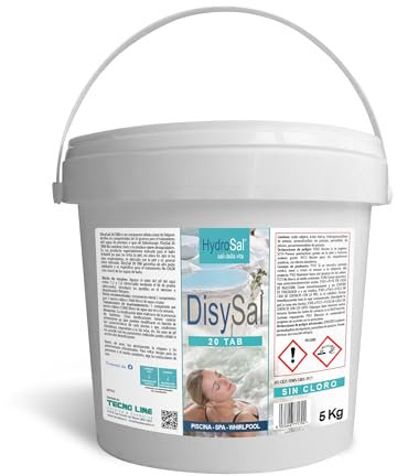 DisySal Tab 20 5 KG -HydroSal Ossigeno Attivo in pastiglie da 20gr. Ideale per Piscina o Idromassaggio(Teuco,Jacuzzi,Dimhora,Intex,Bestway,ECC.) Spedizione IMMEDIATA