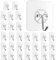 Strong Self Adhesive Hooks, Reusable Wall Hooks for Hanging, Waterproof and Transparent Wall Hooks (14)