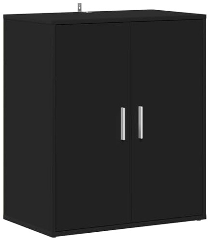 vidaXL Armoire à Chaussures, Placard à Chaussures avec Étagère, Meuble de Rangement Entrée Salle de Séjour, Moderne, Noir Bois d'Ingénierie