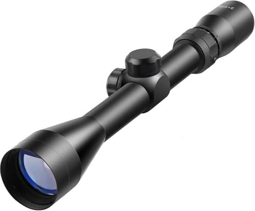 KinZon 3-9x40 Lunettes de Visée Optique, Réticule Mil-Dot, avec Supports de Rail Weaver/Picatinny, pour Armes de Chasse et Airsoft