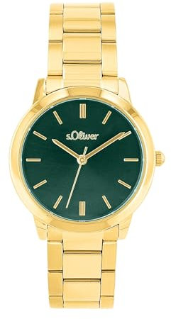 s.Oliver Armbanduhr Damen Quarzuhr Analog, mit Edelstahl Armband, 3 bar Wasserdicht, Kommt in Uhren Geschenk Box