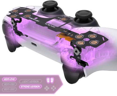 eXtremeRate Micro Switch - Strong Version Tactile Clicky Hair Trigger Kit for PS5 Controller BDM-040 Shoulder Buttons, Ergonomic Micro Switches L2R2 Buttons Tactile L1R1 Mouse Click for PS5 Controller