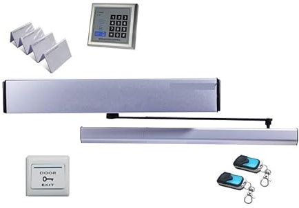Garagedörröppnare, 100 kg vikt inåt automatisk svängdörröppnare/svängdörrsöppnare (knappsats, dörrlås, Ir-sensor),Automatisk portöppnare(2)