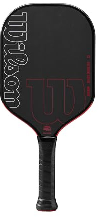Wilson Blaze Edgeless 13 Pickleball Paddle - Black/Red, Grip Size 2-4 1/4