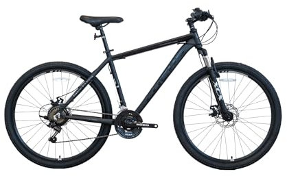 LUCHS Titan – Sportliches MTB mit 21-Gang-Schaltung, Scheibenbremsen & Aluminiumrahmen | 27,5 & 29 Zoll | Für Jungen & Herren - Mountainbike, Jungen & Herren Fahrrad (Schwarz, 29 Zoll)