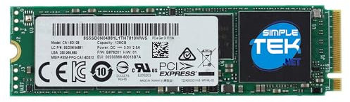 SIMPLETEK - SSD interno Lite-On CA1-8D128 M.2 2280 128GB NVMe PCIe 3.0 x4 ad alte prestazioni con memoria MLC per PC e laptop (Ricondizionato)