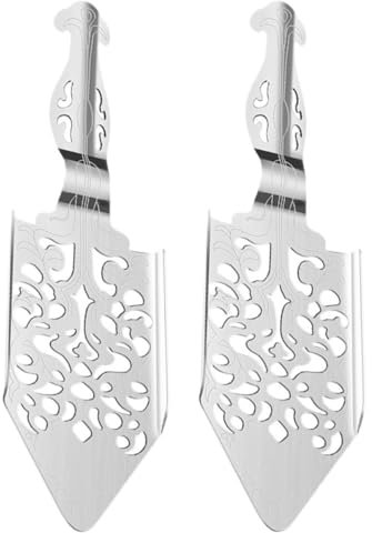 ULTECHNOVO 2Pièces Cuillère à Absinthe Acier Inoxydable de Dripper Multifonction pour Bar Filtre à Cocktail Élégant et pour Servir Absinthe