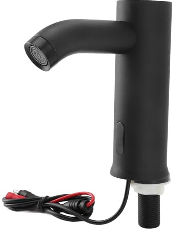 Asixxsix Rubinetto del Sensore di Movimento Automatico, Rubinetto per Lavello in Acciaio Inossidabile Senza Touch con Sensore a Infrarossi e Distanza di Rilevamento di 15-20 Cm