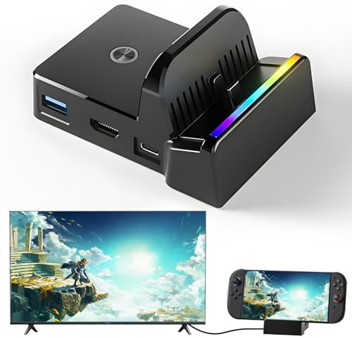 GuileKeys Switch 2 Docking Station, 4K HD Switch TV Dock Zubehör