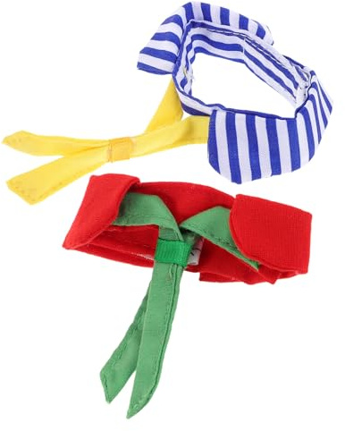 Garneck Estructura de Fácil Colocación Diseño Ajustable para Pájaros en Poliéster 2 Corbatas Ideales para Fiestas y Disfraces de Mascotas como Gansos y Pollitos