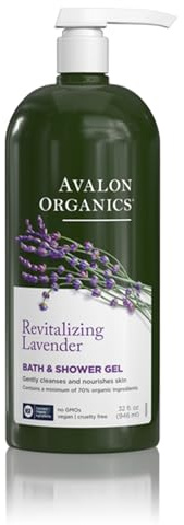 Avalon Organics Nourishing Lavender Bath & Shower Gel, 32 oz.