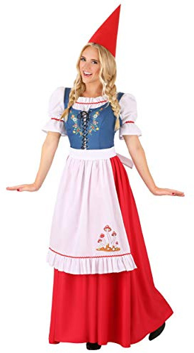 Women's Garden Gnome Fancy Dress Costume Small