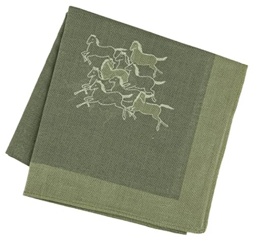 Japansk näsduk för män kvinnor (lovande designer) bandana Furoshiki omslagsduk/tillverkad i Japan, 9-ha häst/Kyukyuhisa hästar framgång och lycka, 2.54 x 2.54 inches